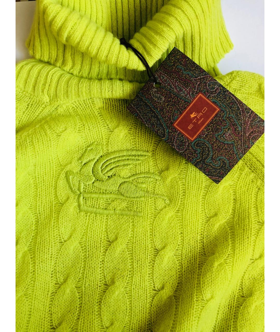 ETRO Салатовый кашемировый джемпер / свитер, фото 7