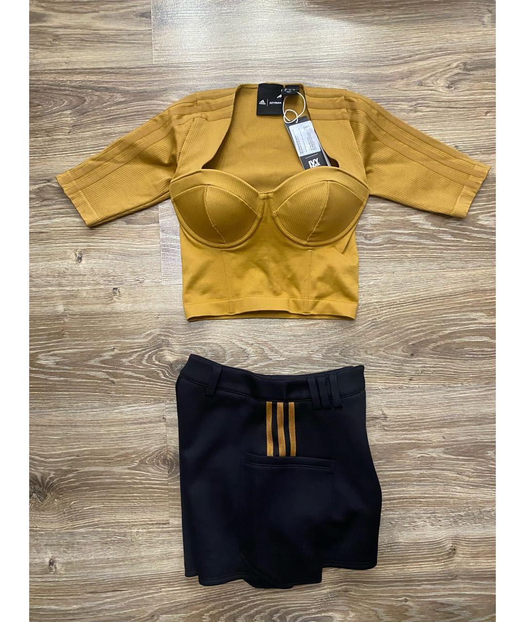 ADIDAS Горчичный полиэстеровый спортивные костюмы, фото 4