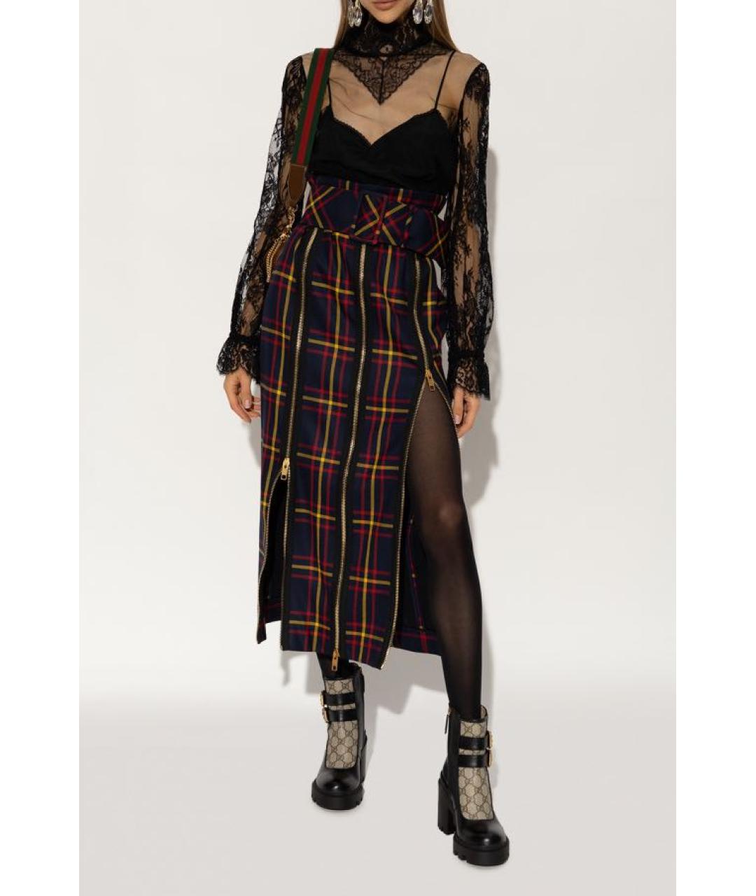 GUCCI Юбка миди, фото 8