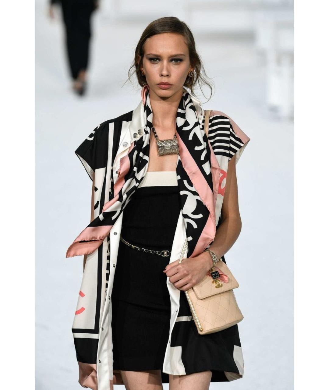 CHANEL Мульти шелковое повседневное платье, фото 3
