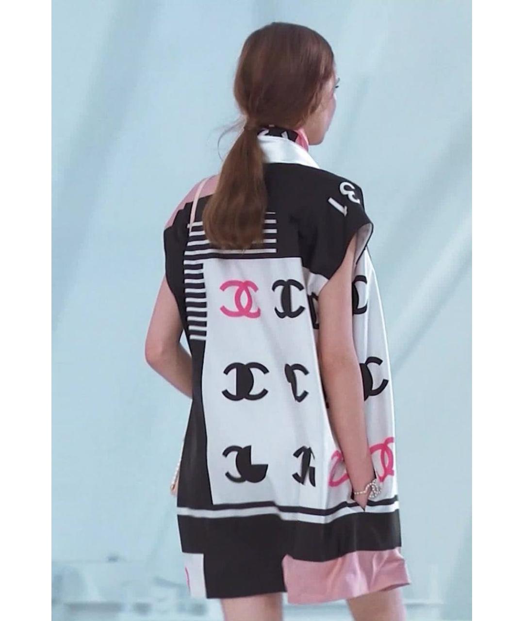 CHANEL Мульти шелковое повседневное платье, фото 2
