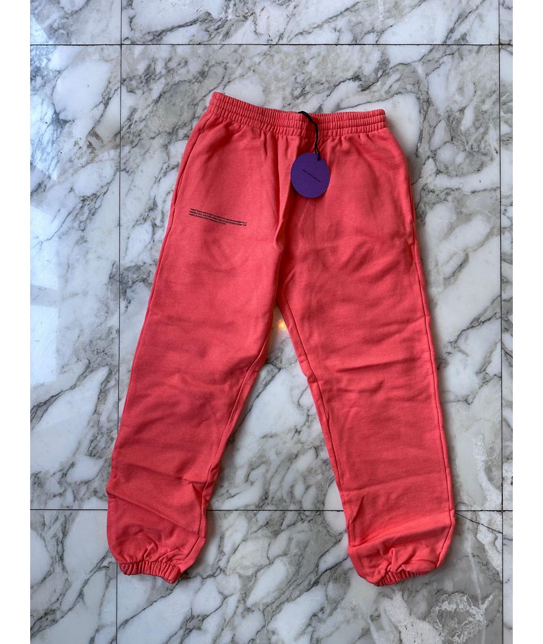 THE PANGAIA Коралловые хлопковые спортивные брюки и шорты, фото 2
