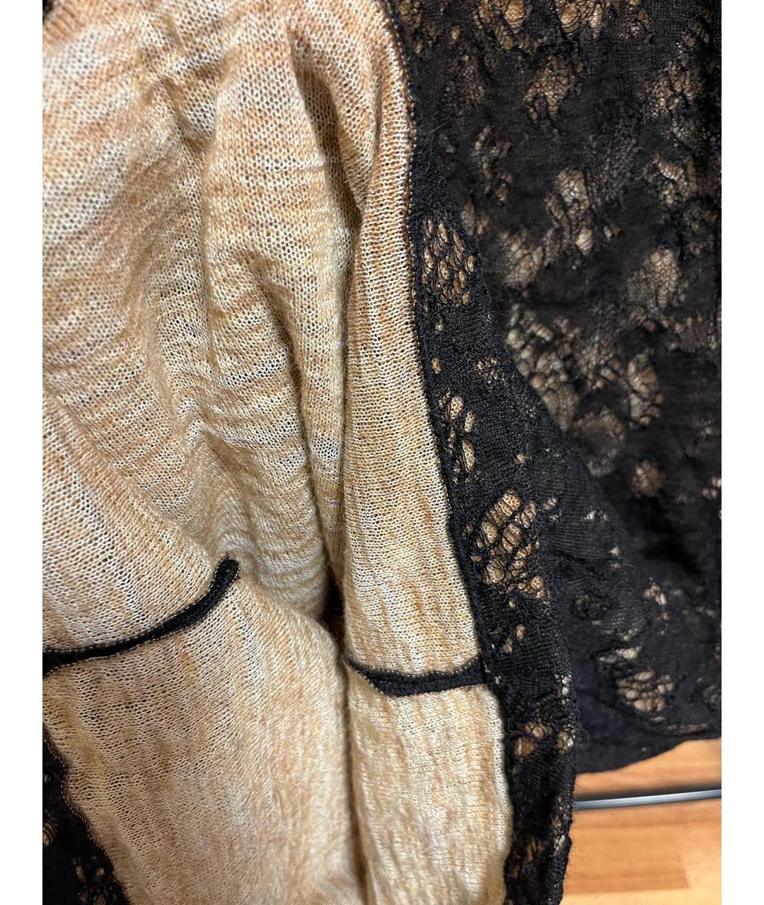 CHANEL PRE-OWNED Черное шерстяное коктейльное платье, фото 6