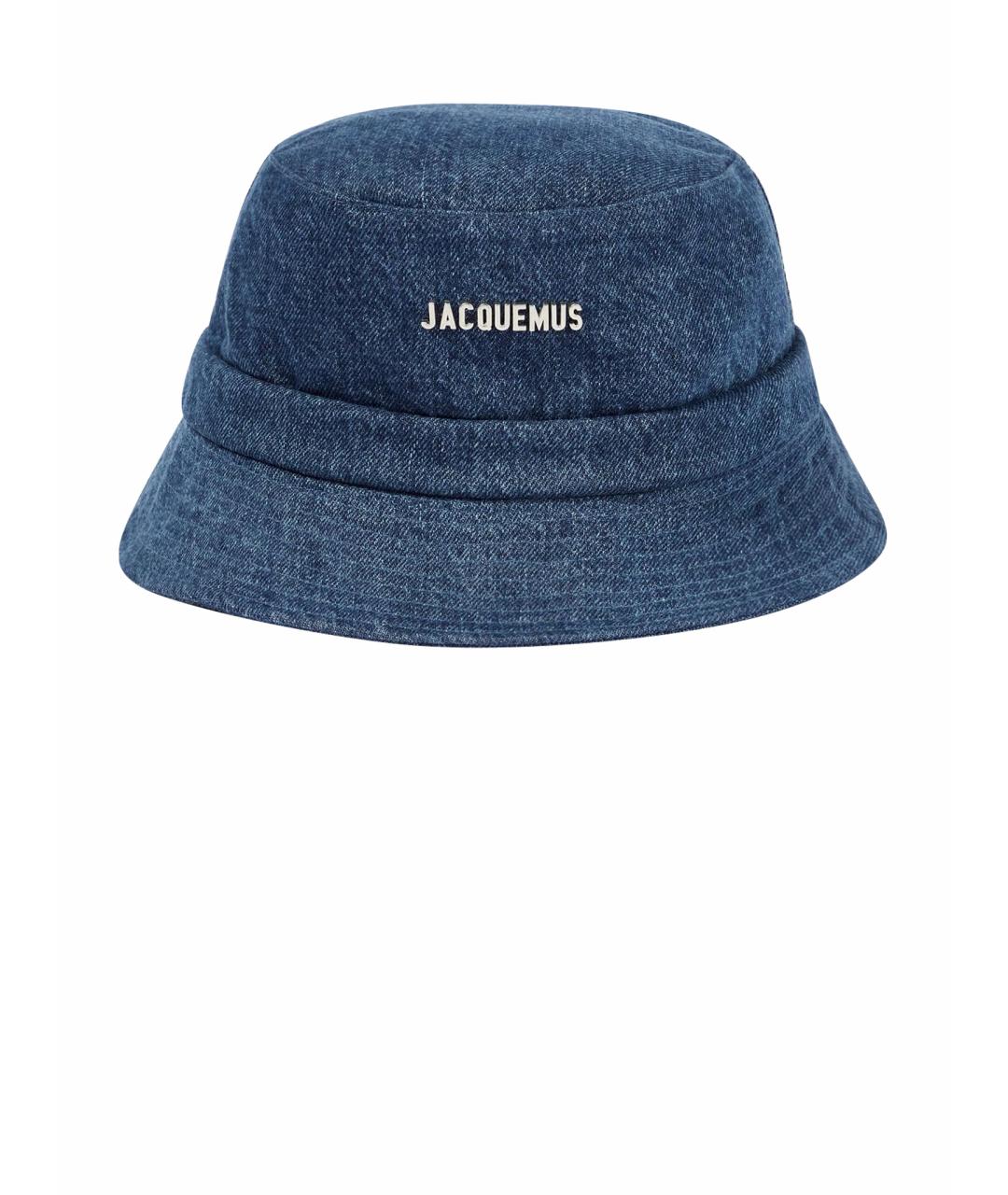 JACQUEMUS Синяя хлопковая панама, фото 1