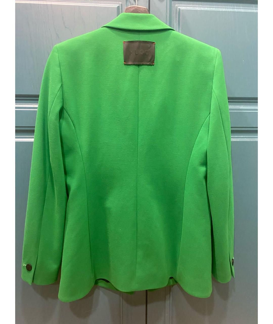 HUGO BOSS Зеленый хлопковый жакет/пиджак, фото 2