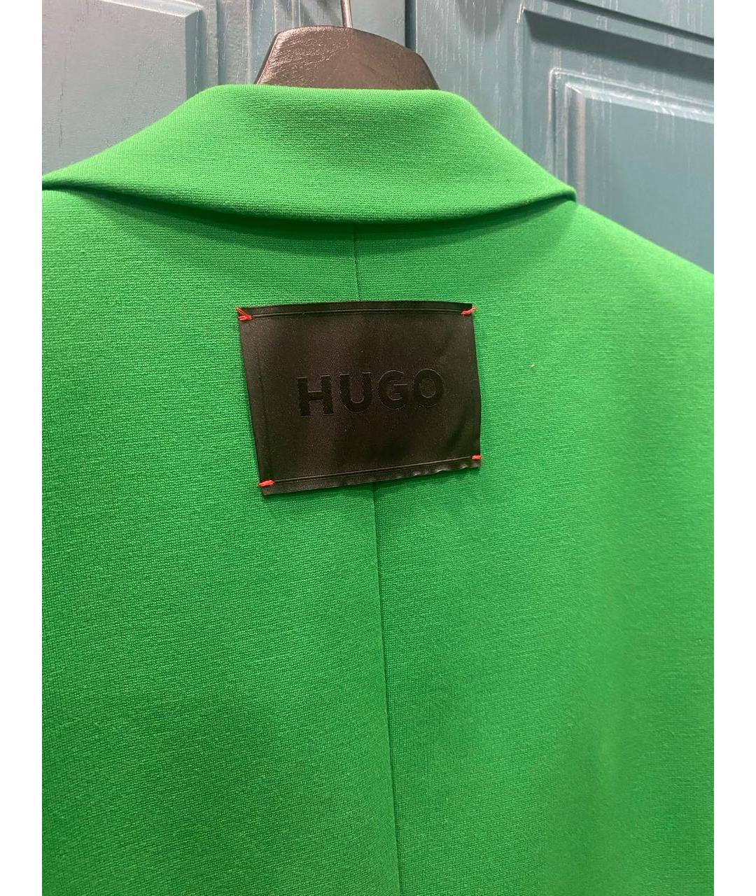 HUGO BOSS Зеленый хлопковый жакет/пиджак, фото 5