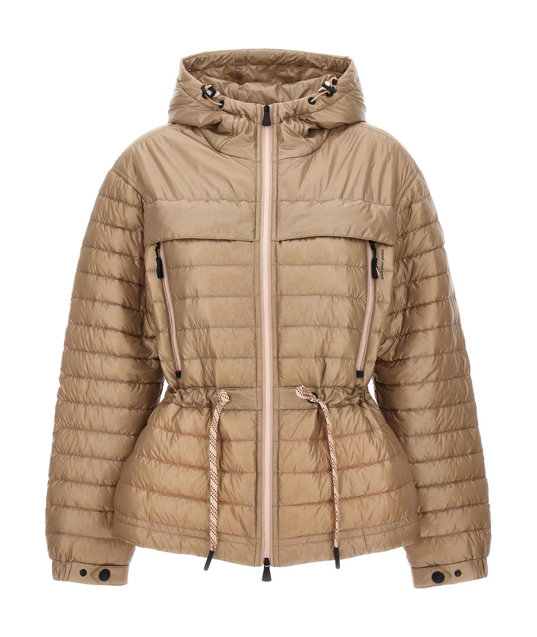 MONCLER GRENOBLE Бежевая полиамидовая куртка, фото 1