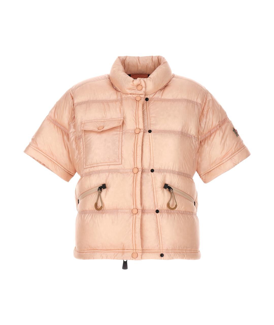 MONCLER GRENOBLE Розовая полиамидовая куртка, фото 2