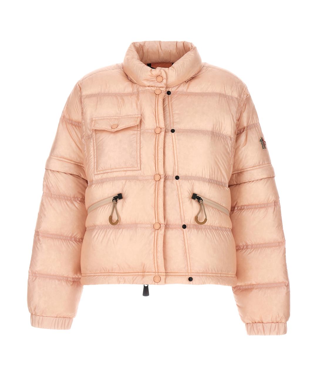 MONCLER GRENOBLE Розовая полиамидовая куртка, фото 1