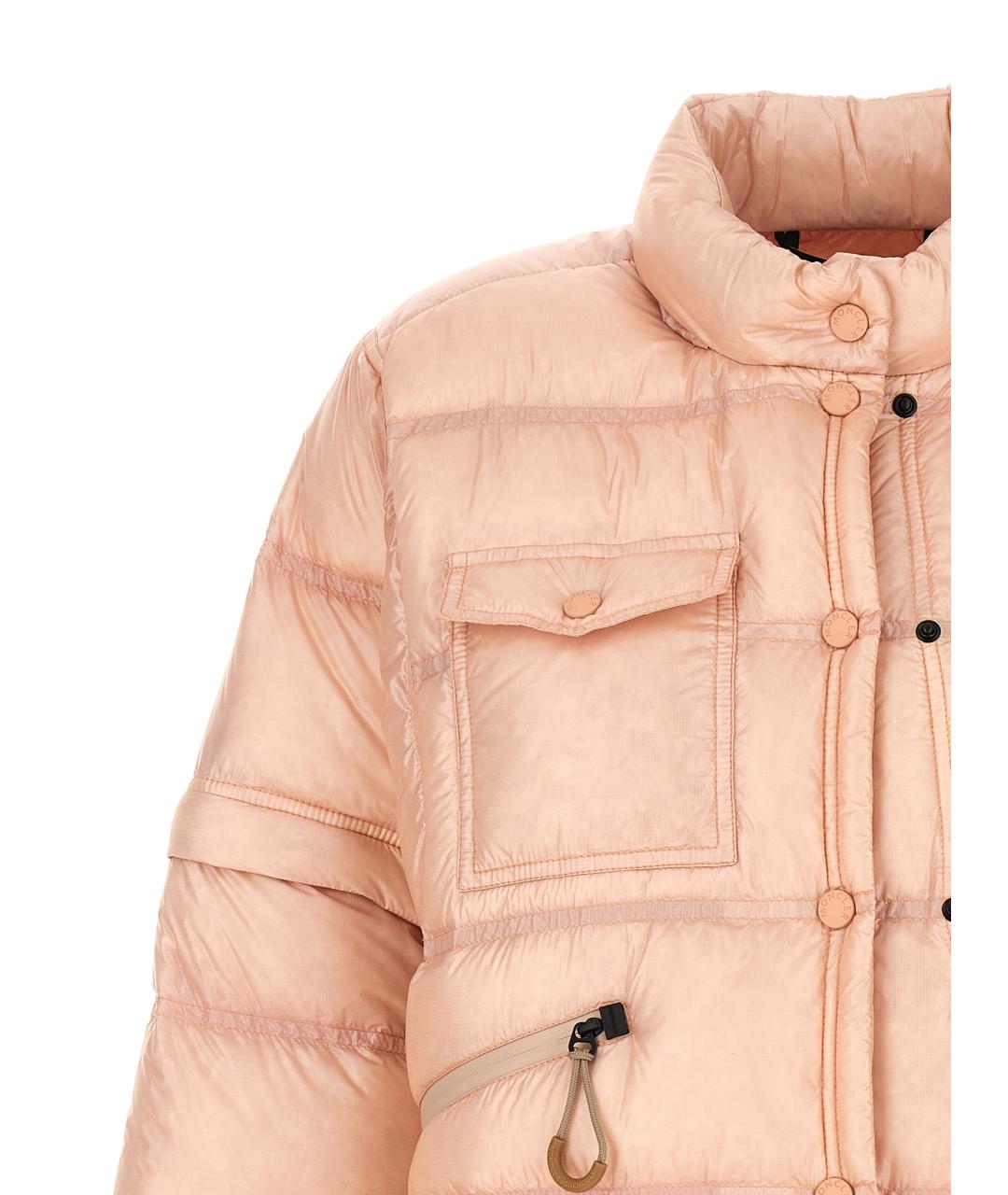 MONCLER GRENOBLE Розовая полиамидовая куртка, фото 4