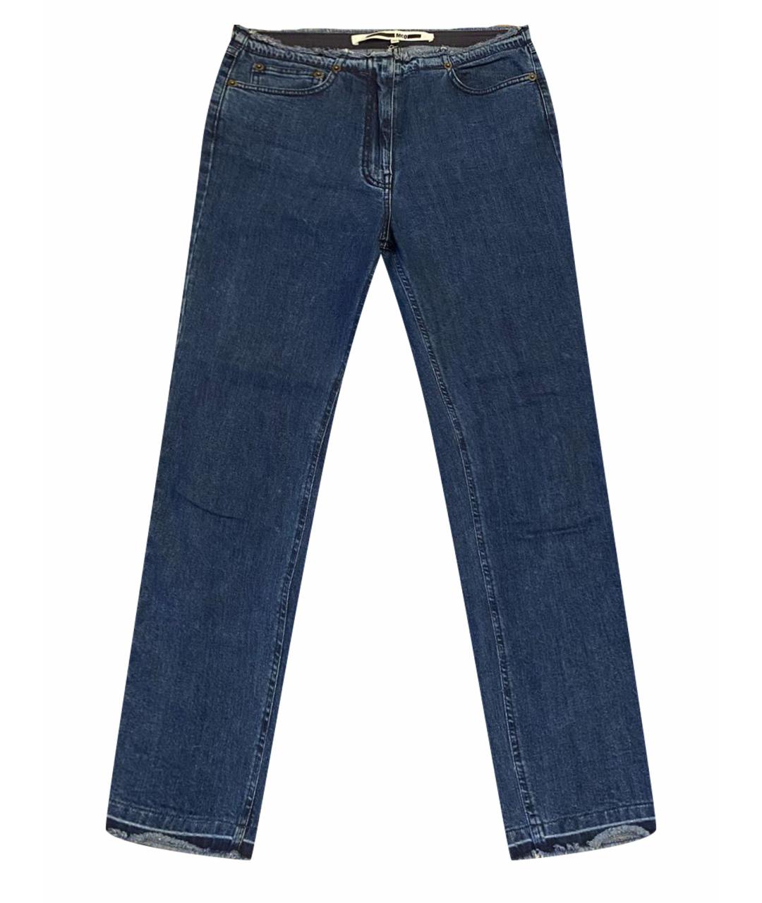 MCQ ALEXANDER MCQUEEN Темно-синие прямые джинсы, фото 1