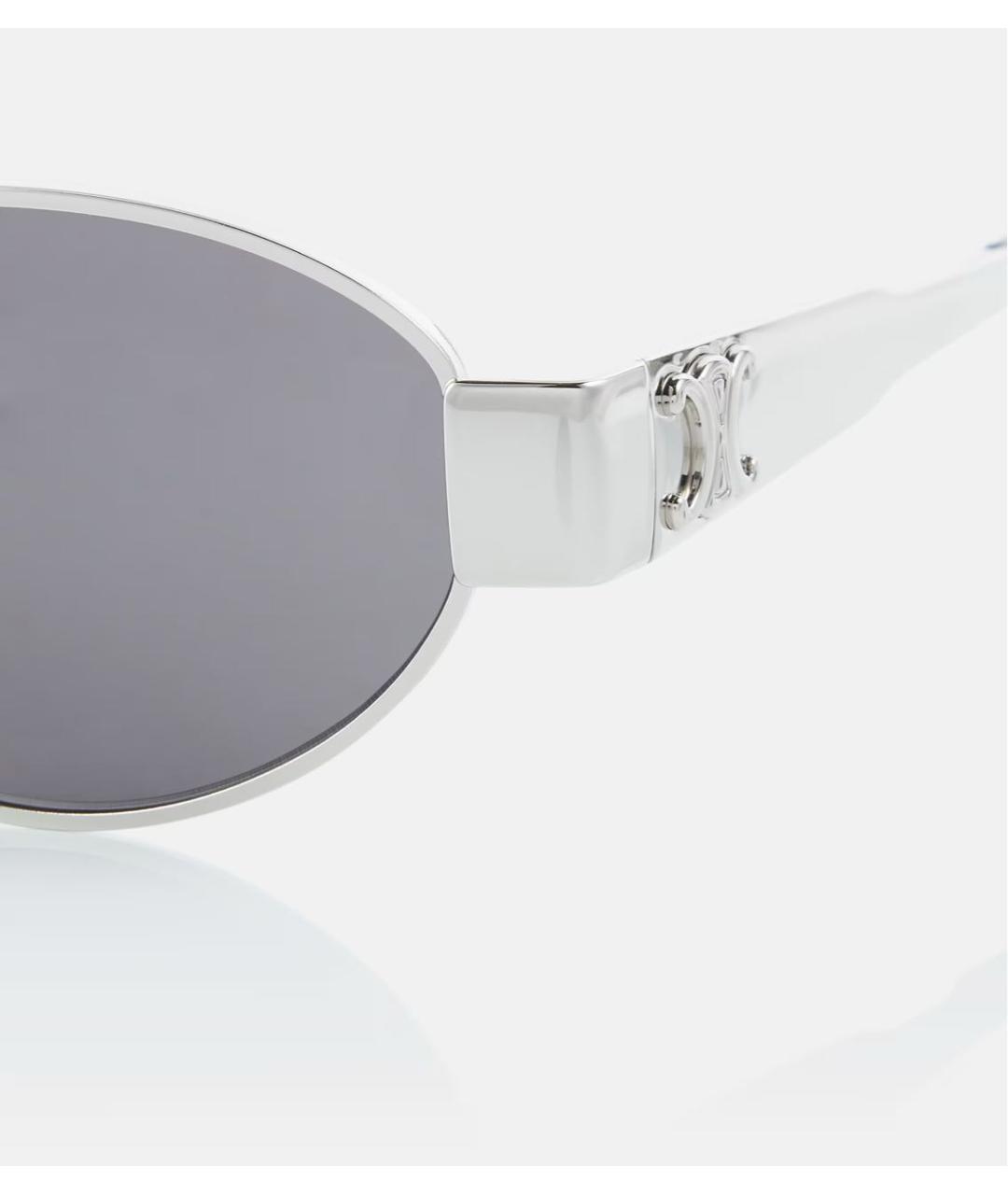 CELINE PRE-OWNED Серебряные солнцезащитные очки, фото 3