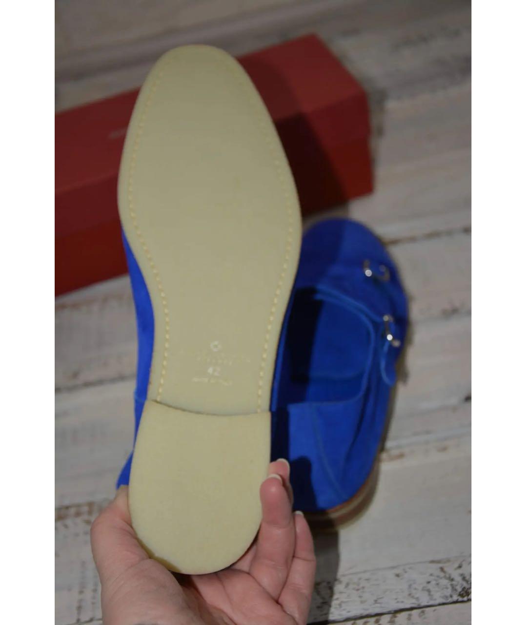 ANDREA VENTURA Синие замшевые туфли, фото 8