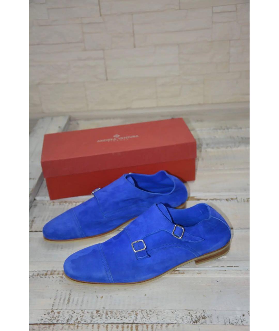 ANDREA VENTURA Синие замшевые туфли, фото 5