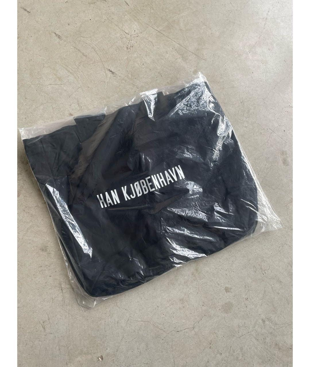 HAN KJOBENHAVN Черная хлопковая сумка тоут, фото 6