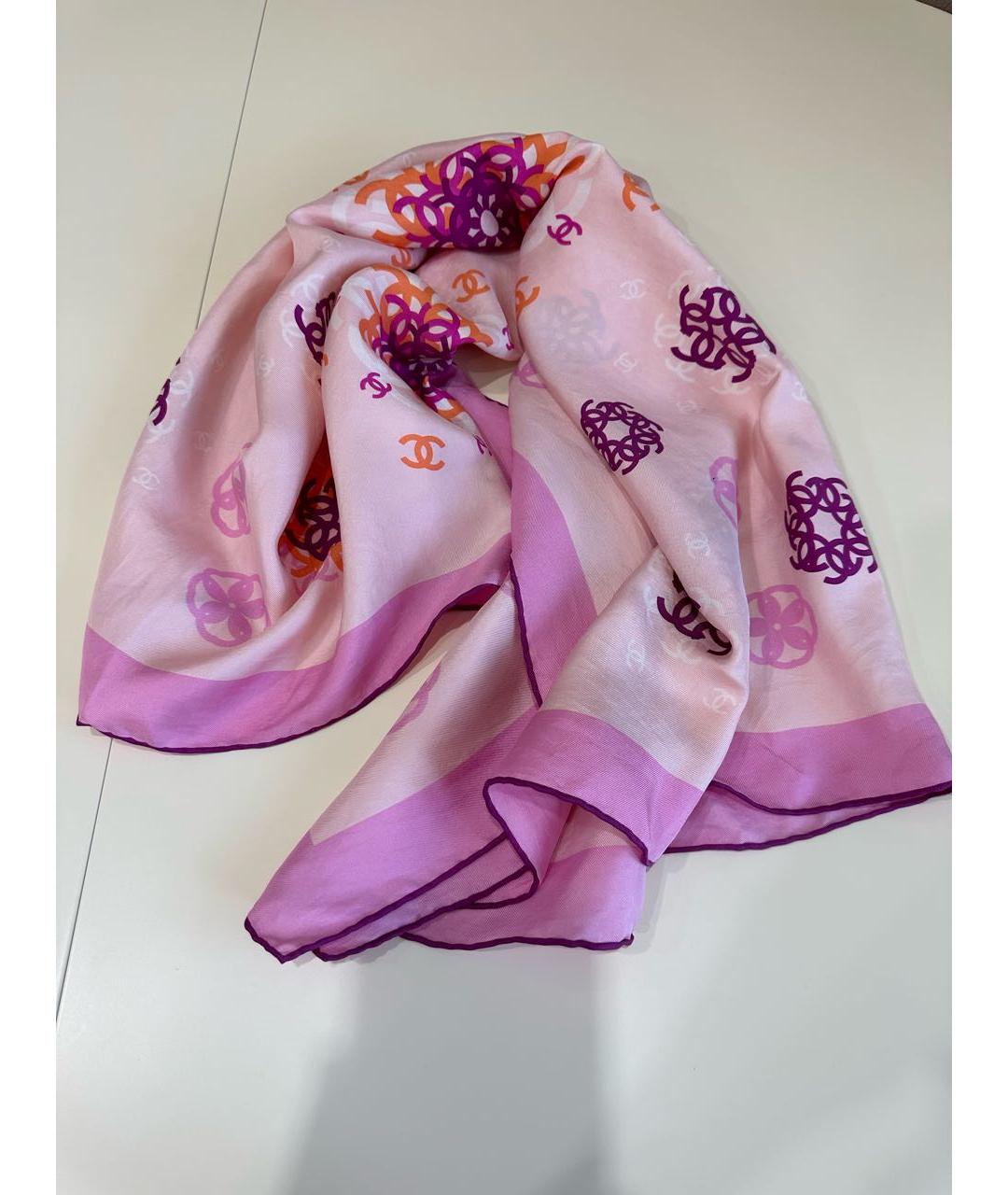 CHANEL Мульти шелковый платок, фото 8