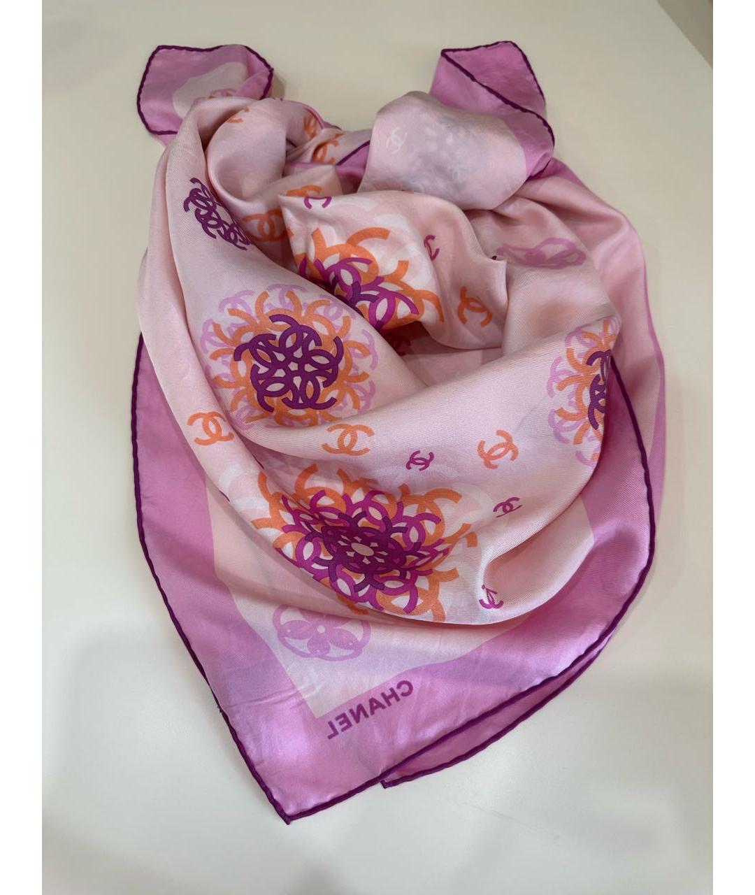 CHANEL Мульти шелковый платок, фото 3