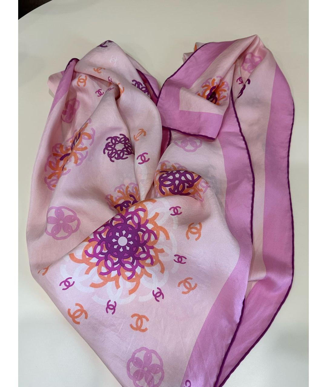 CHANEL Мульти шелковый платок, фото 5