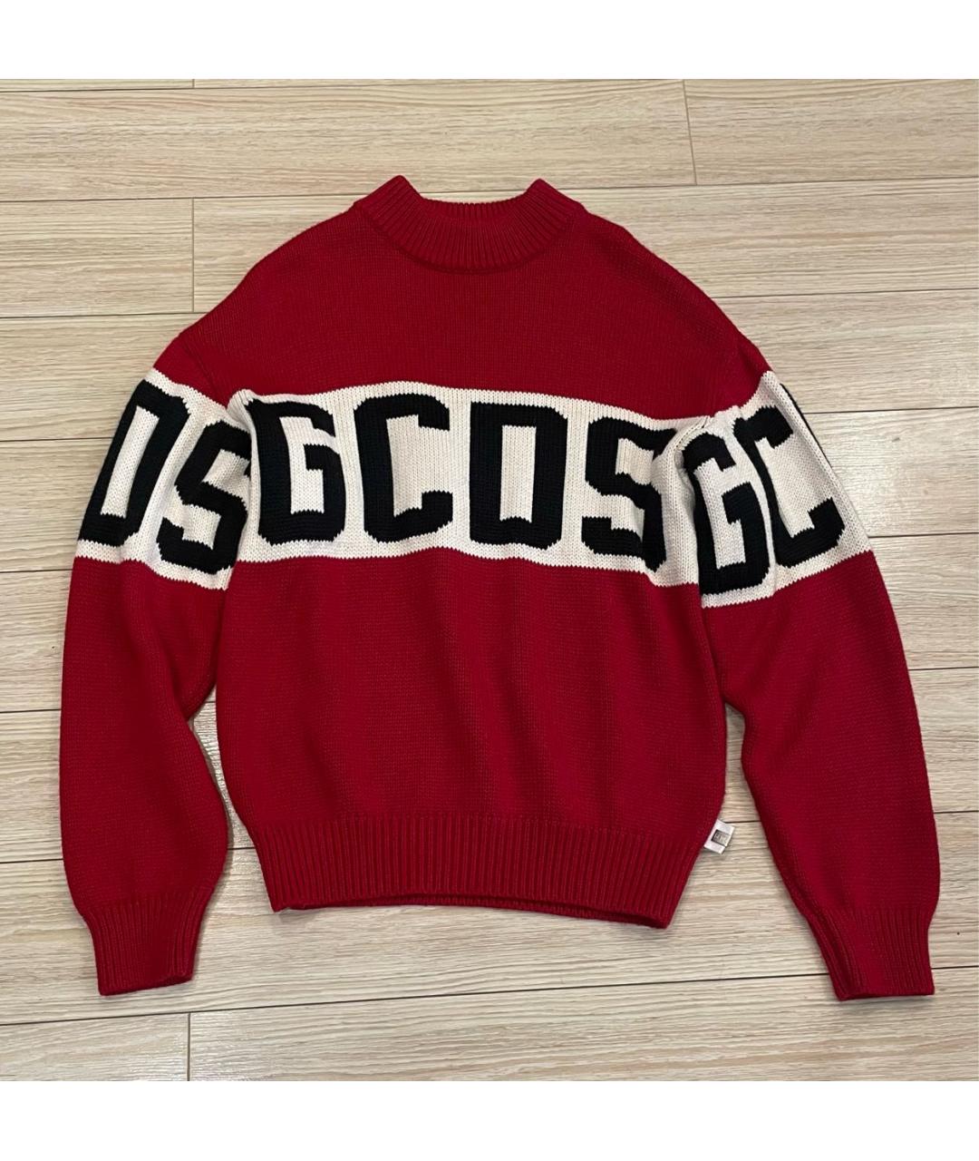 GCDS Красный шерстяной джемпер / свитер, фото 2