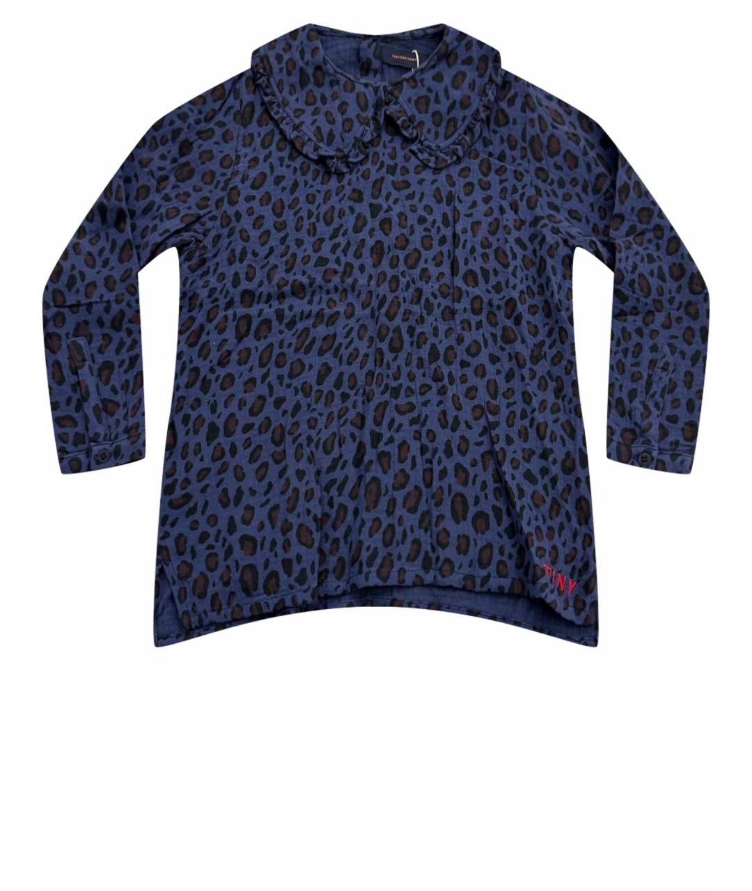 TINY COTTONS Темно-синяя хлопковая рубашка/блузка, фото 1