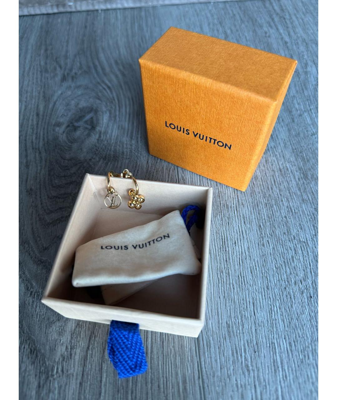 LOUIS VUITTON Золотые серьги, фото 4