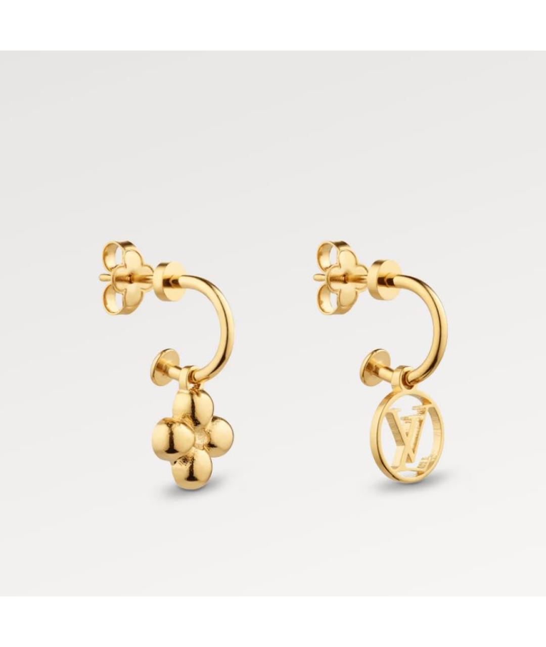LOUIS VUITTON Золотые серьги, фото 6