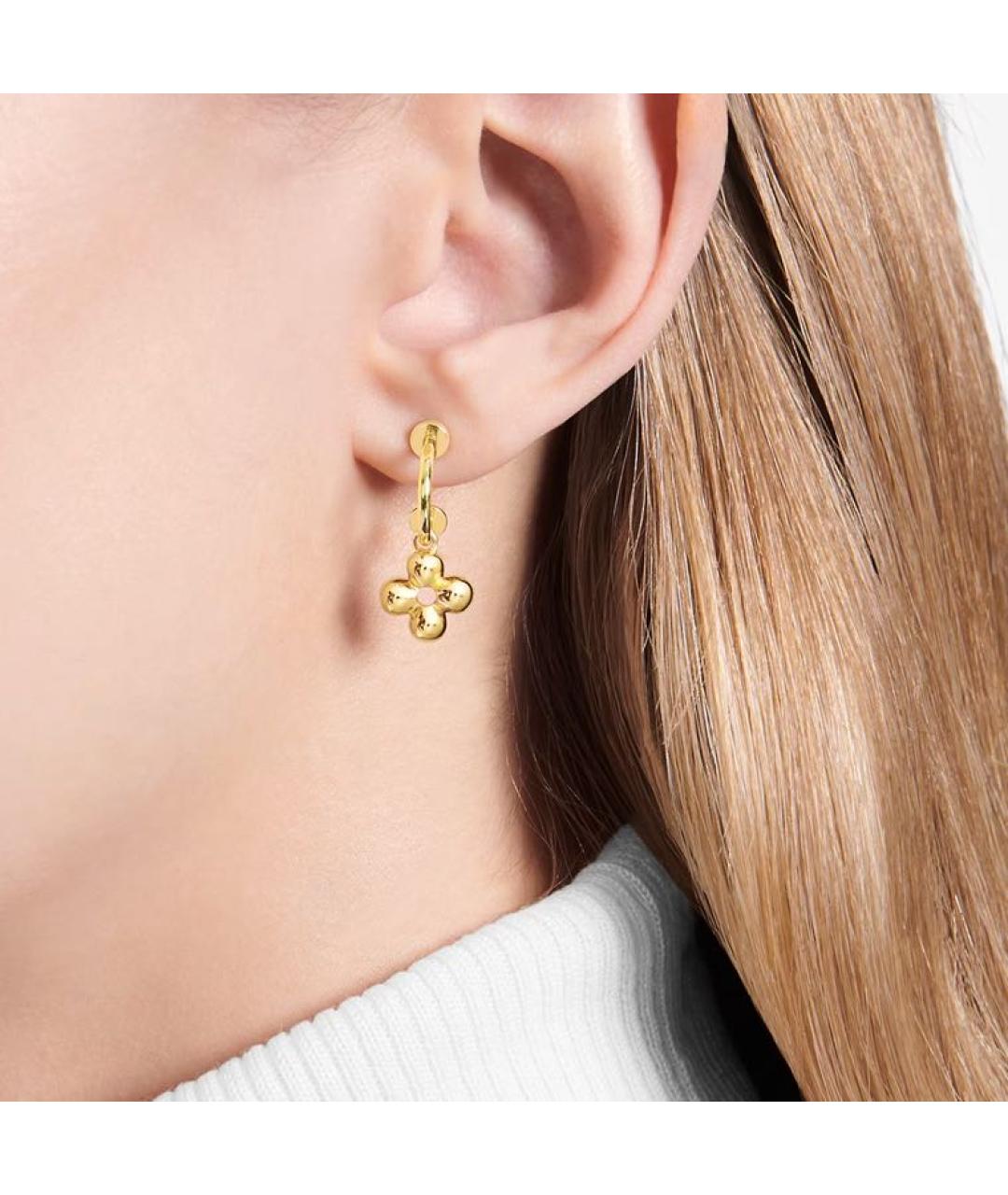 LOUIS VUITTON Золотые серьги, фото 2