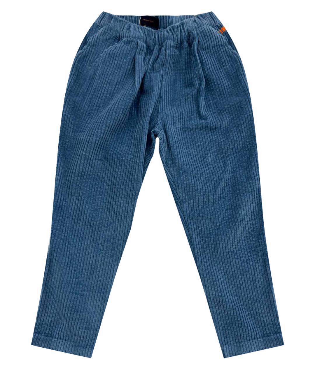 TINY COTTONS Голубые хлопковые брюки и шорты, фото 1