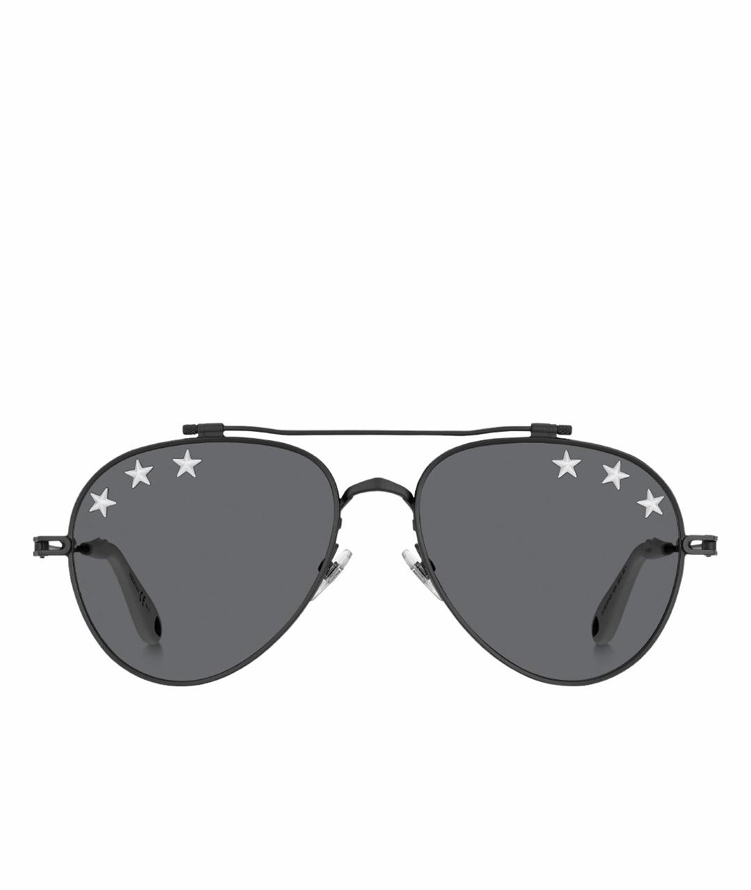 GIVENCHY Антрацитовые металлические солнцезащитные очки, фото 1