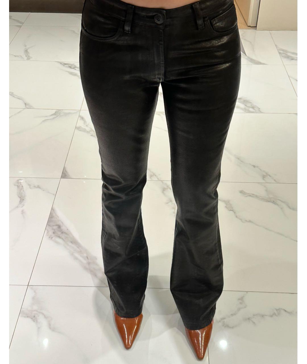 3X1 Черные хлопко-лиоцелловые джинсы клеш, фото 4