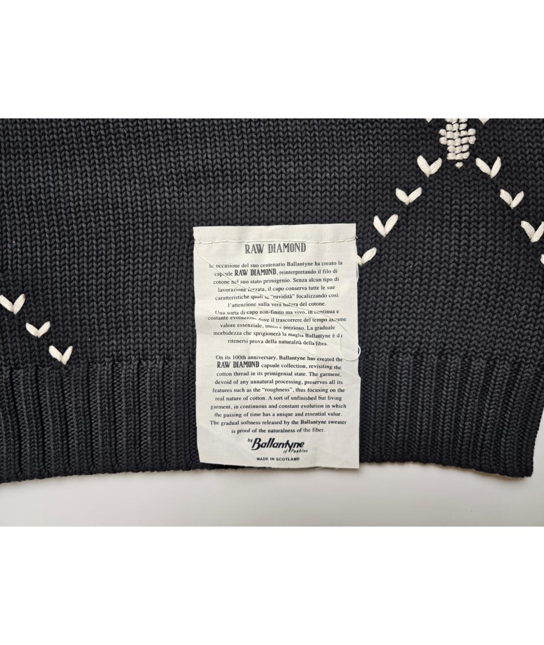 BALLANTYNE Черный кашемировый джемпер / свитер, фото 4