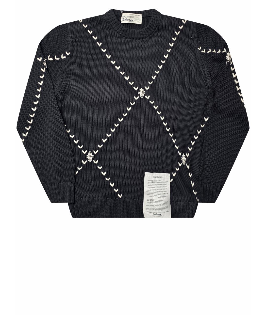 BALLANTYNE Черный кашемировый джемпер / свитер, фото 1