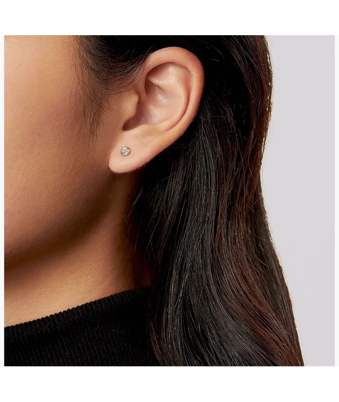 TIFFANY&CO Серебряные платиновые серьги, фото 7