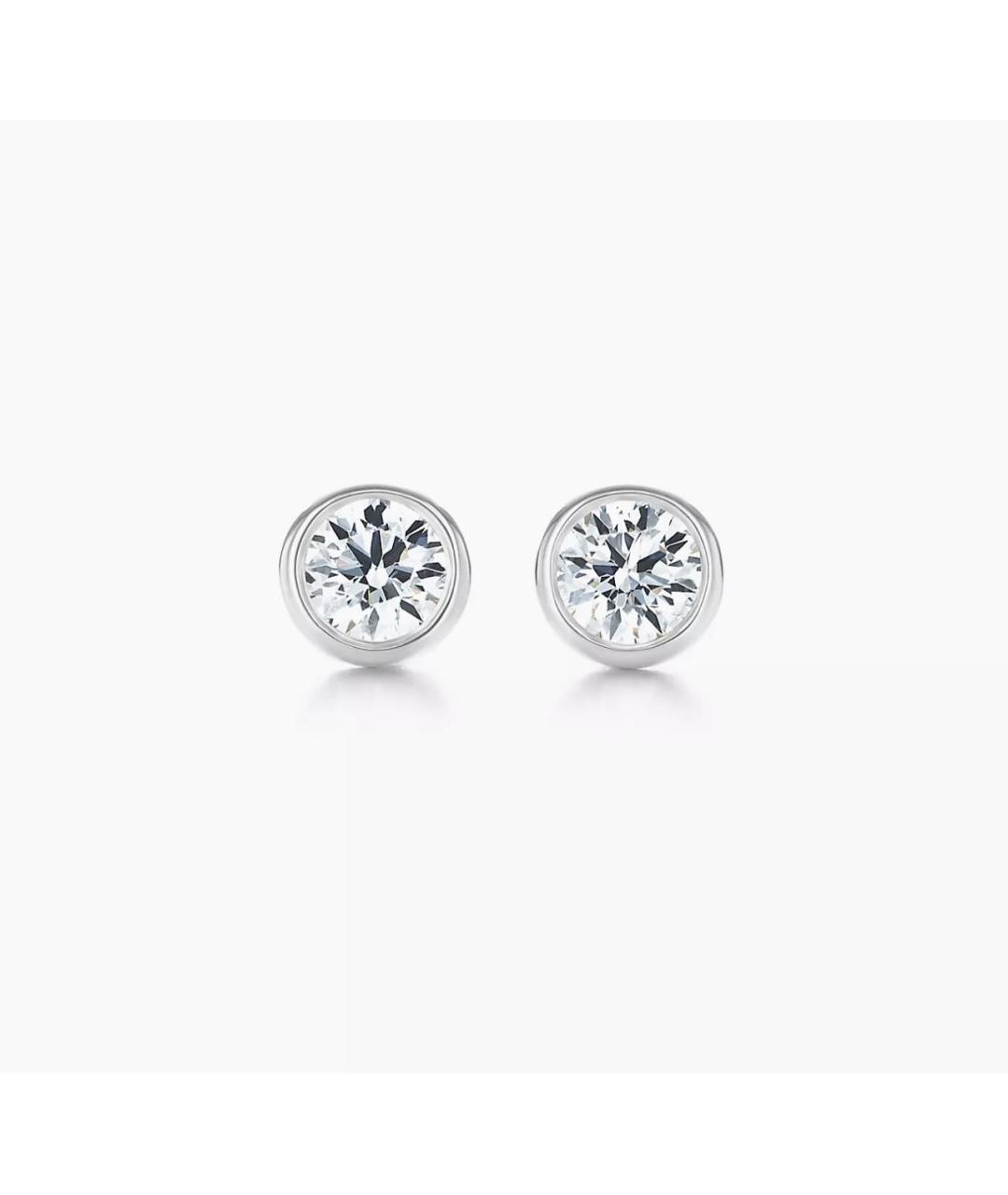 TIFFANY&CO Серебряные платиновые серьги, фото 9