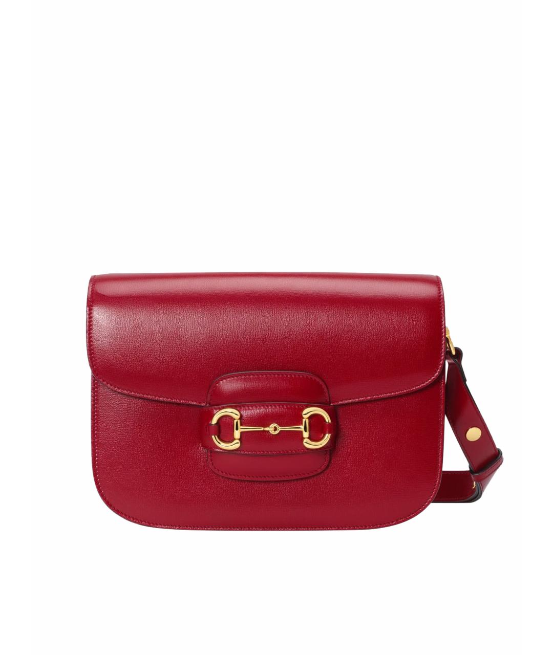 GUCCI Красная кожаная сумка через плечо, фото 1