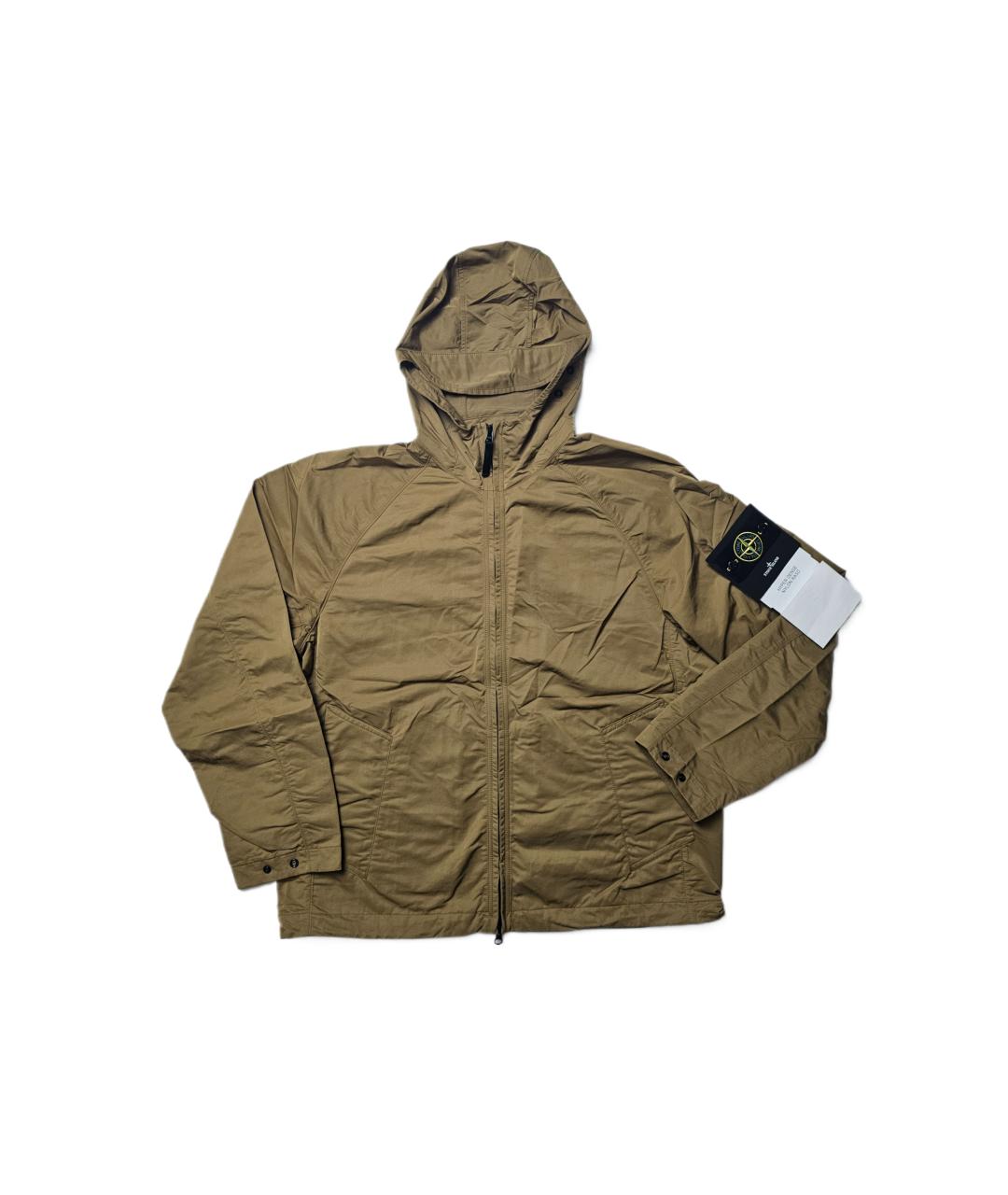 STONE ISLAND Коричневая полиамидовая куртка, фото 2