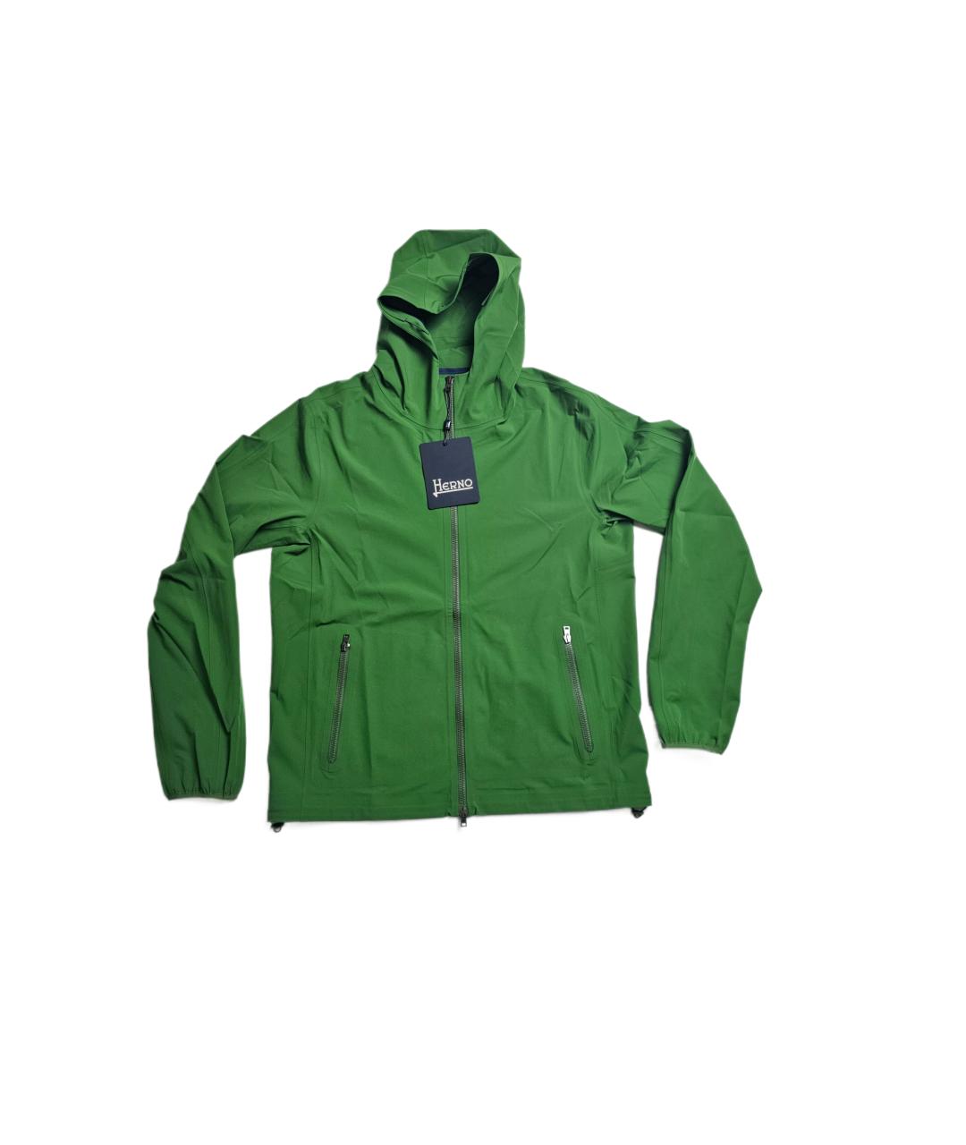 HERNO Зеленая полиамидовая куртка, фото 9