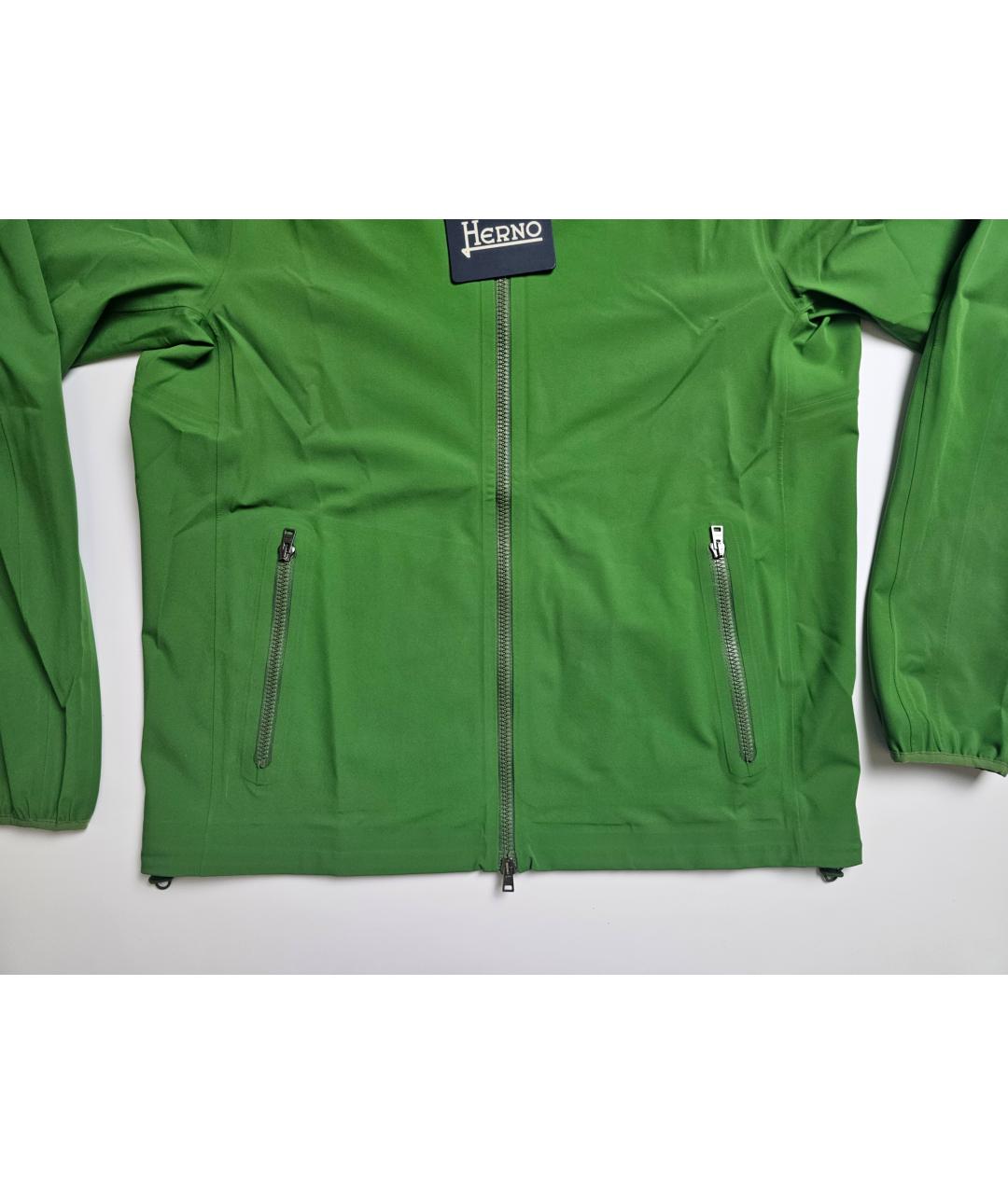HERNO Зеленая полиамидовая куртка, фото 4
