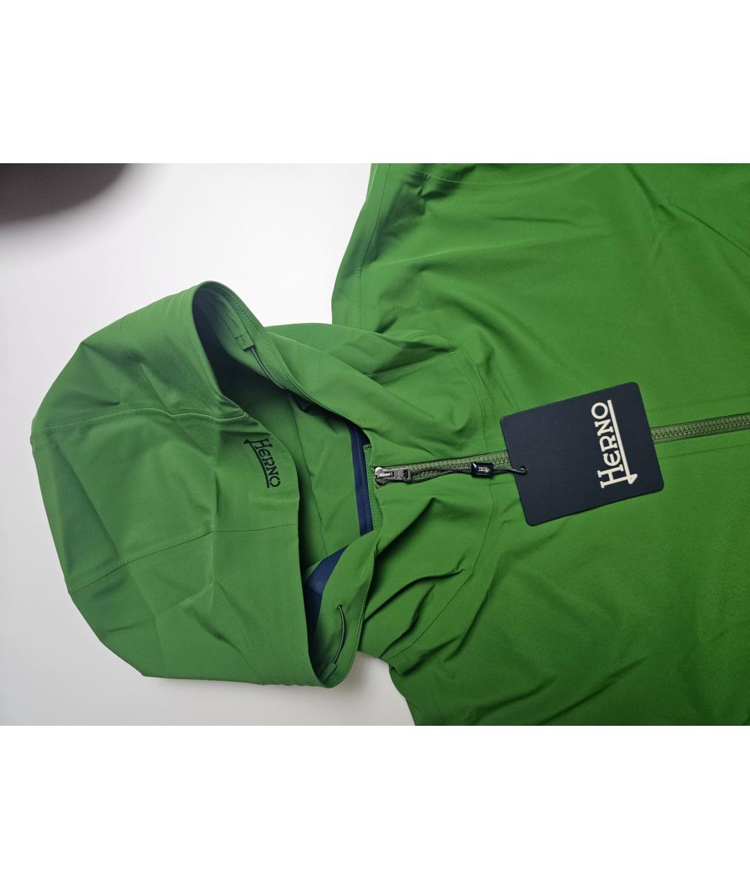 HERNO Зеленая полиамидовая куртка, фото 5