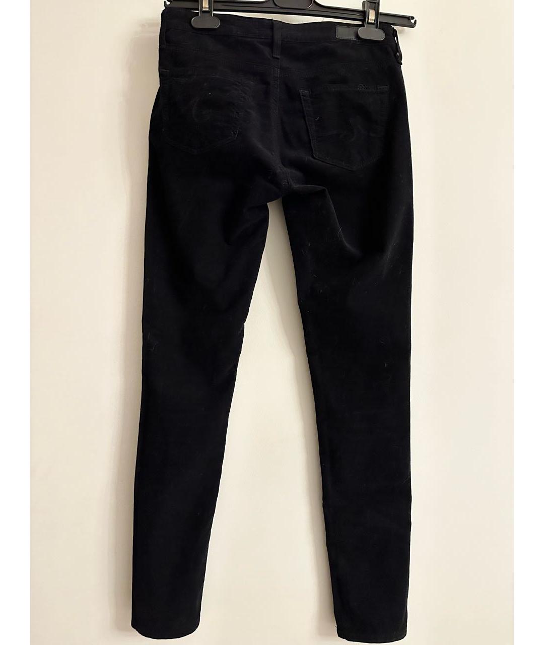 AG JEANS Черные хлопко-эластановые джинсы слим, фото 2