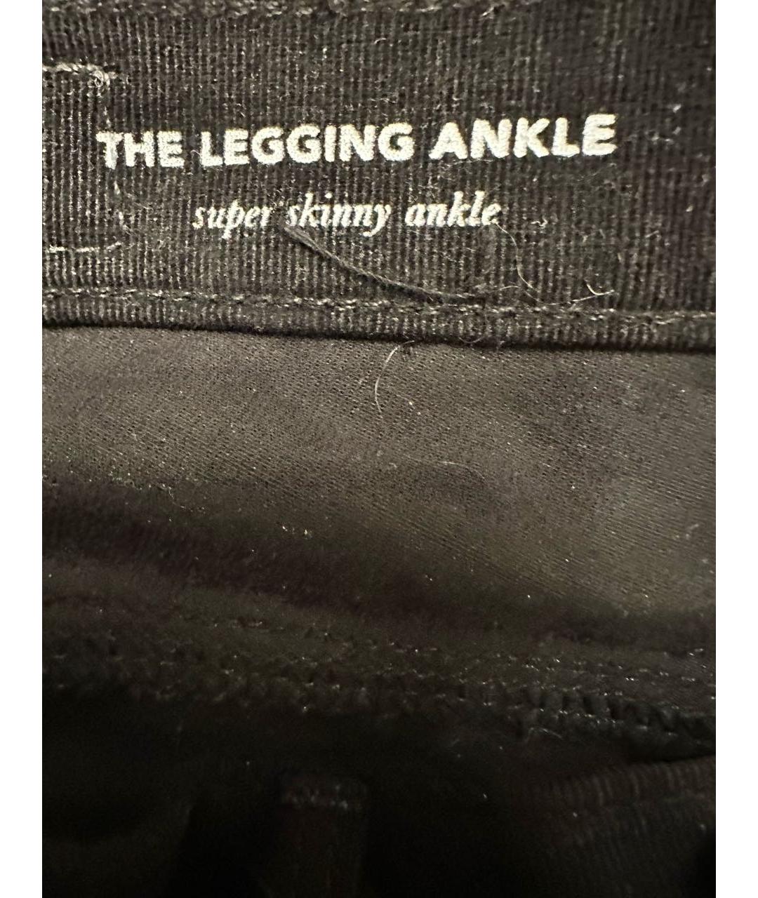 AG JEANS Черные хлопко-эластановые джинсы слим, фото 3