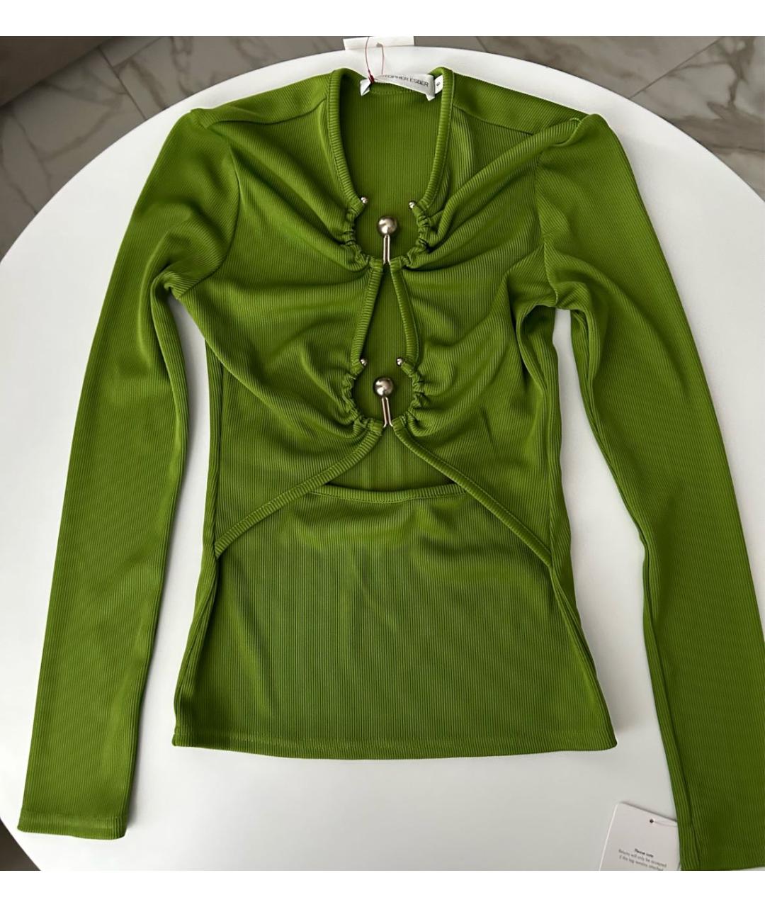 CHRISTOPHER ESBER Зеленый джемпер / свитер, фото 5
