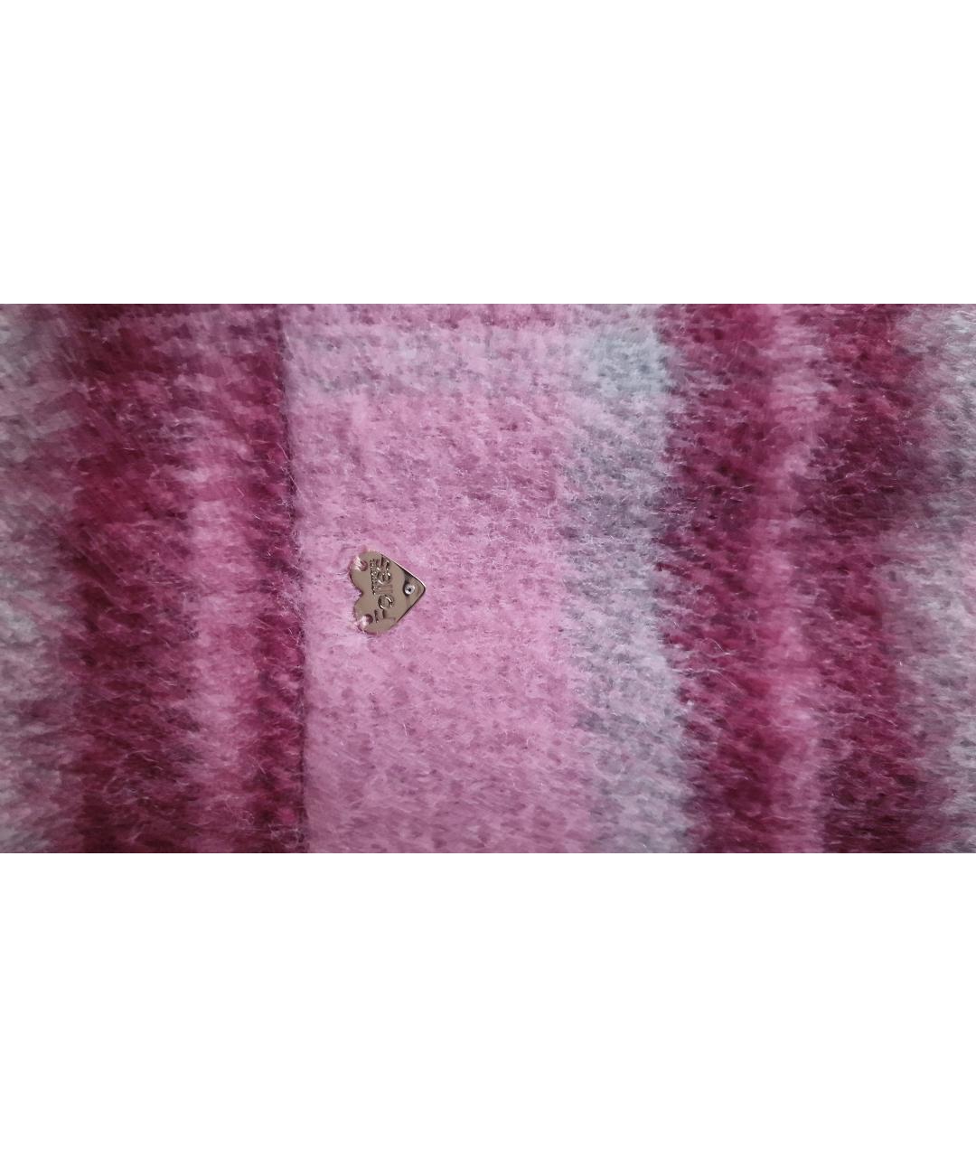 BLUGIRL Розовая шерстяная куртка, фото 5