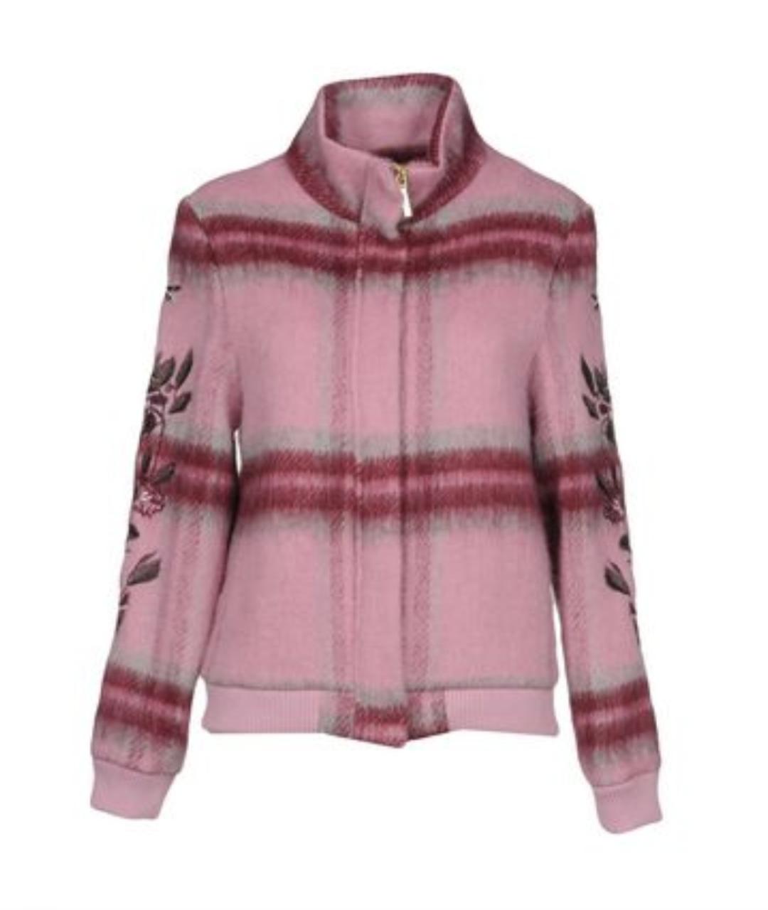 BLUGIRL Розовая шерстяная куртка, фото 1