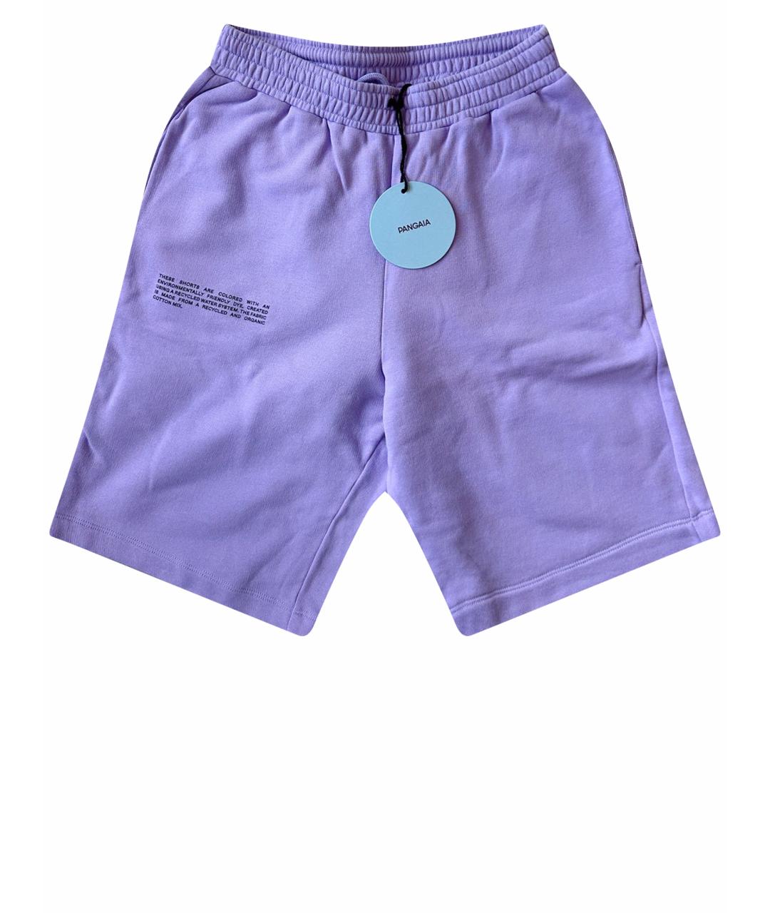 THE PANGAIA Фиолетовые хлопковые шорты, фото 1