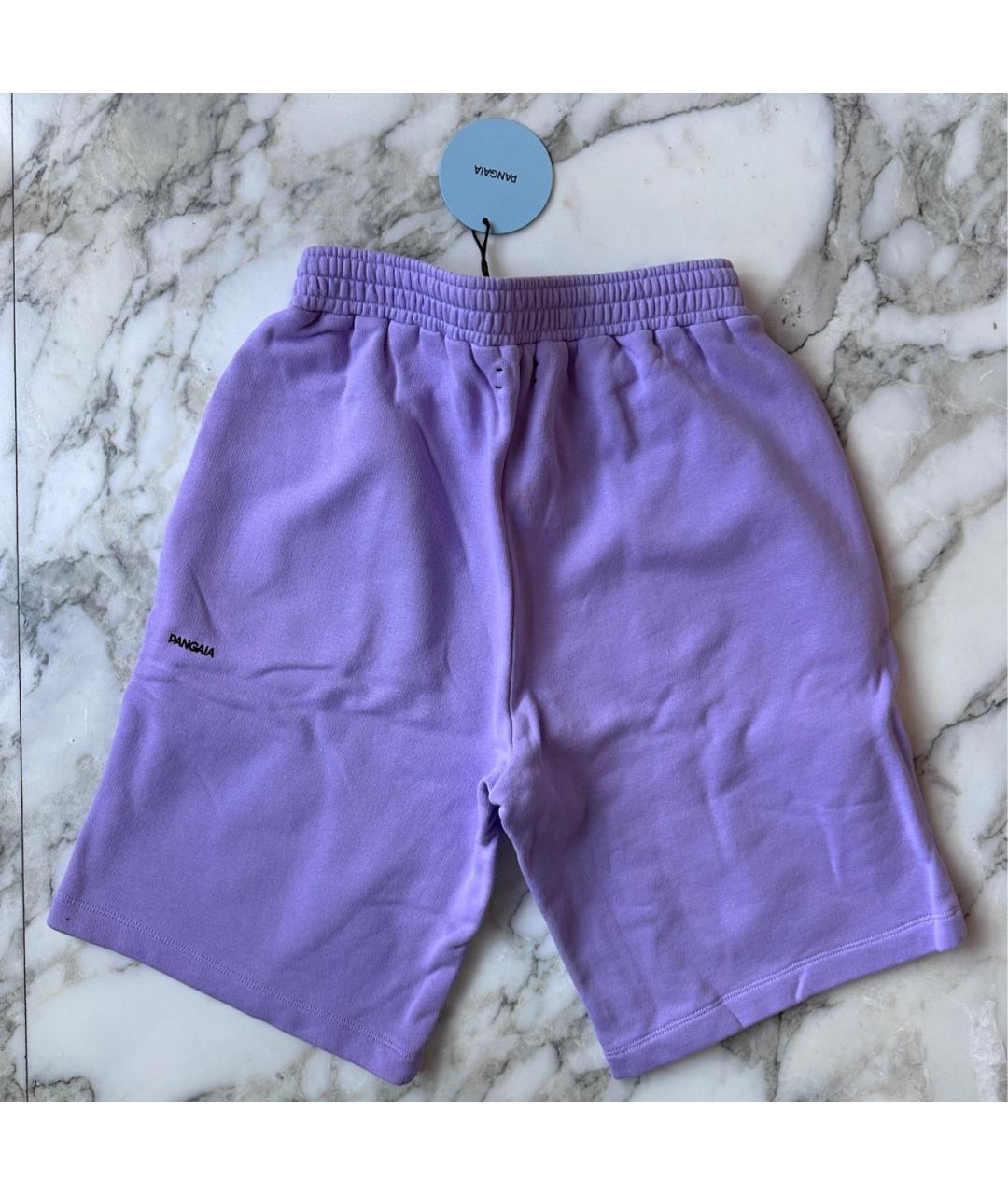 THE PANGAIA Фиолетовые хлопковые шорты, фото 2