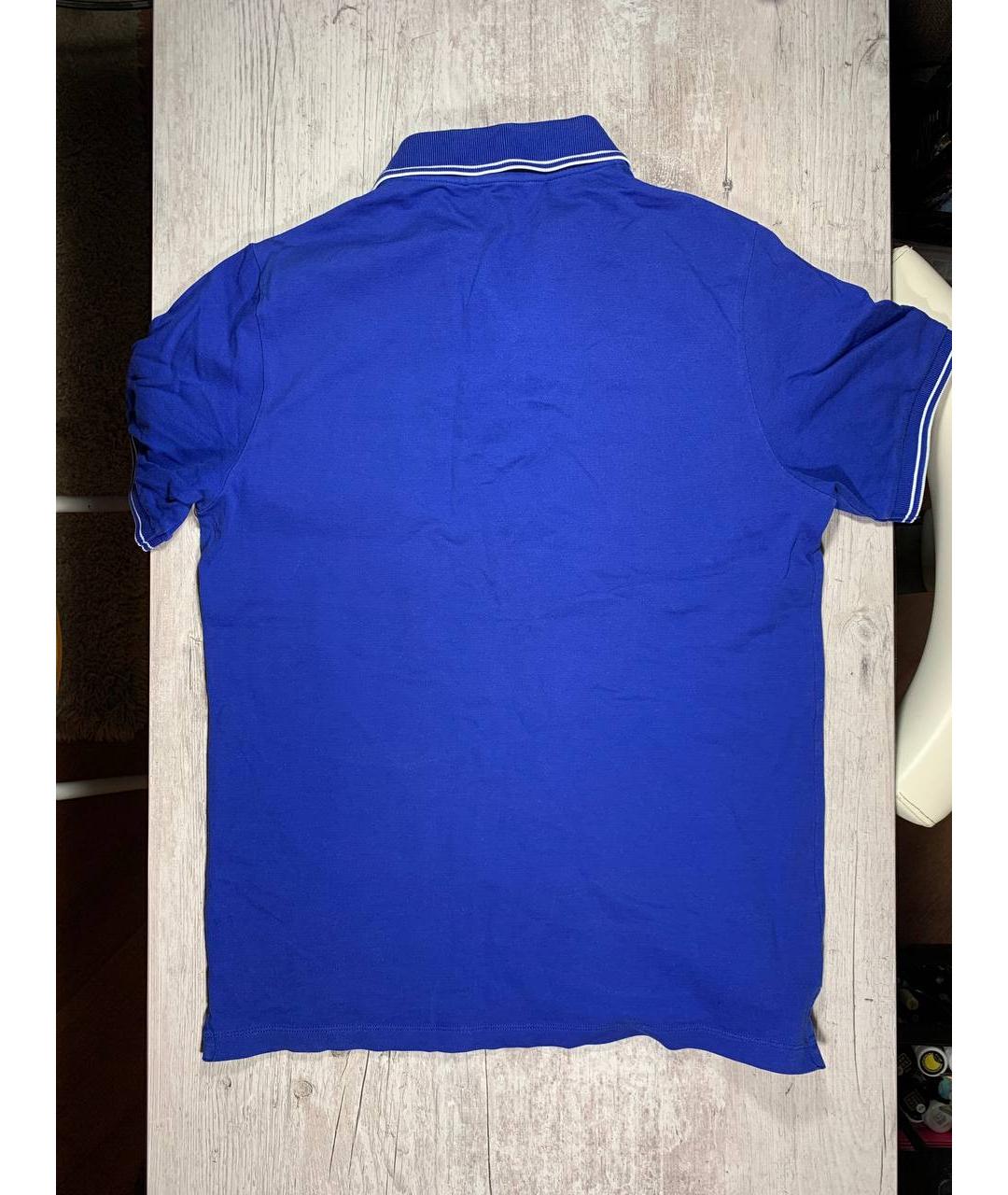 STONE ISLAND Синяя хлопковая футболка, фото 2