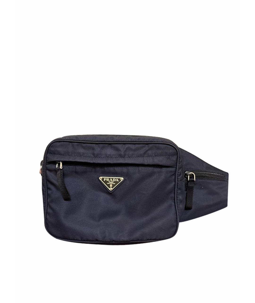 PRADA Темно-синяя поясная сумка, фото 1