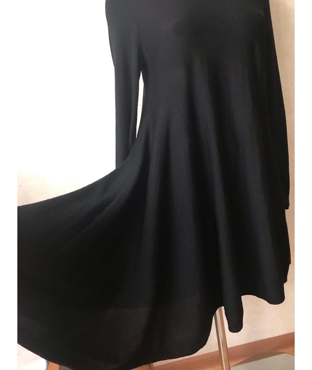 COS Черное шерстяное повседневное платье, фото 5