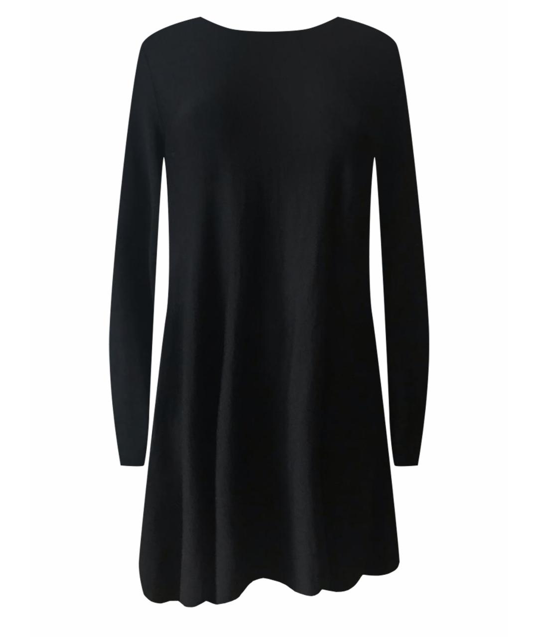 COS Черное шерстяное повседневное платье, фото 1